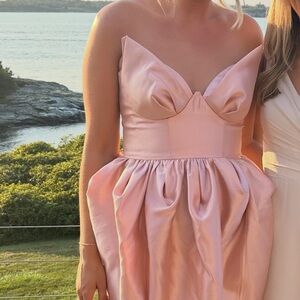 Zimmerman Elegant Pink Strapless Dress